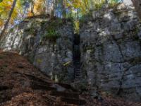Am Ende der Felspassage ging es hier steil bergab